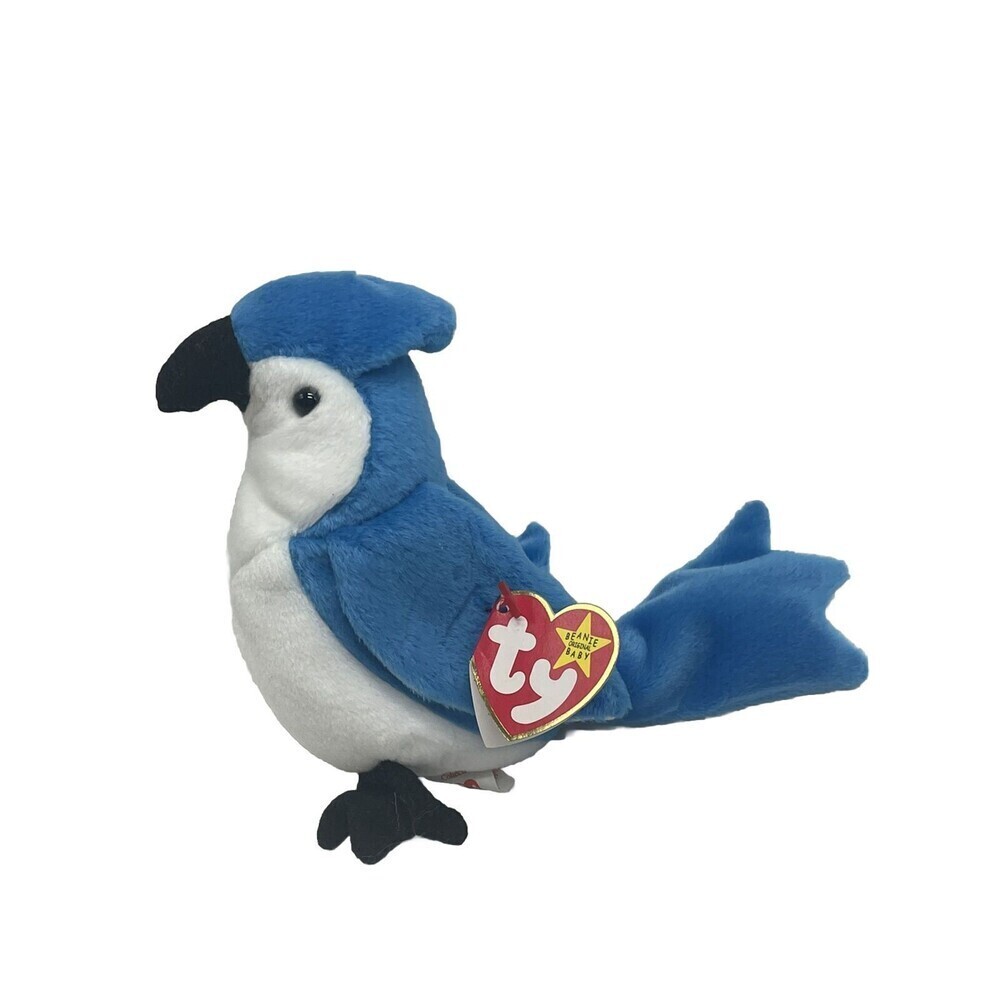 1997/1998 RARE Ty Rocket The Blue Jay Beanie Baby